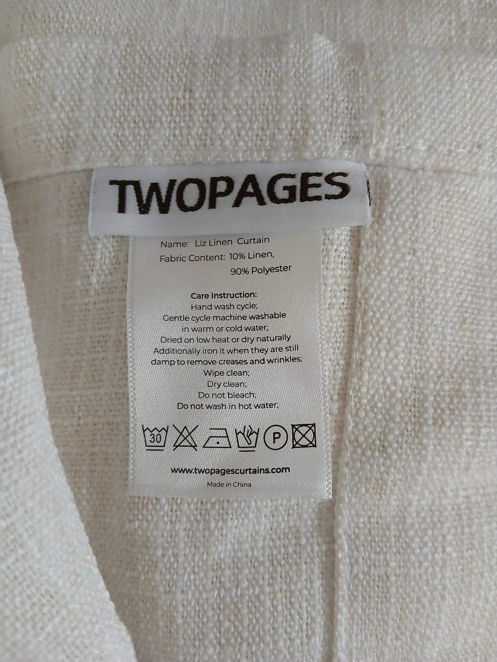 NEW twopages Minimalist Liz Linen Blend Beige 26